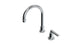 Emerson One Handle Deck Mount Gooseneck Lavatory Faucet with Classic Lever Handle in Polished Chrome