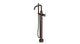 Contour One Handle Floor Mount Squaretop Bath Trim with Hand Shower and Soft Cross Handle in Architectural Copper