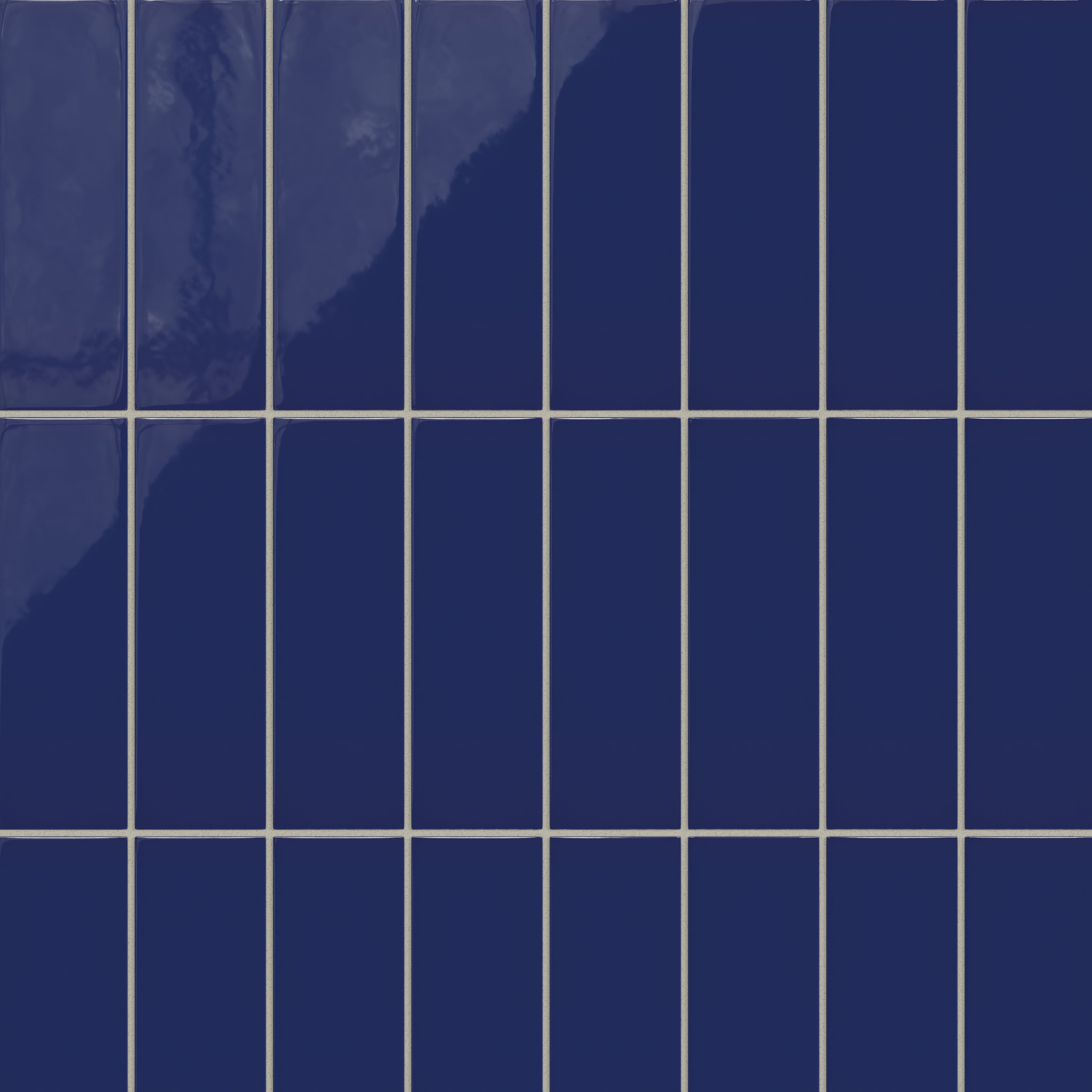 3x9 Natural Press Ceramic Tile in Ultramarine Gloss