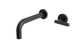 Contour One Handle Wall Mount 7.5" Lavatory Faucet with Soft Lever Handle in Oil Rubbed Bronze