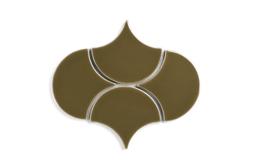 Ogee Drop Original Ceramic Tile in Chaparral Gloss