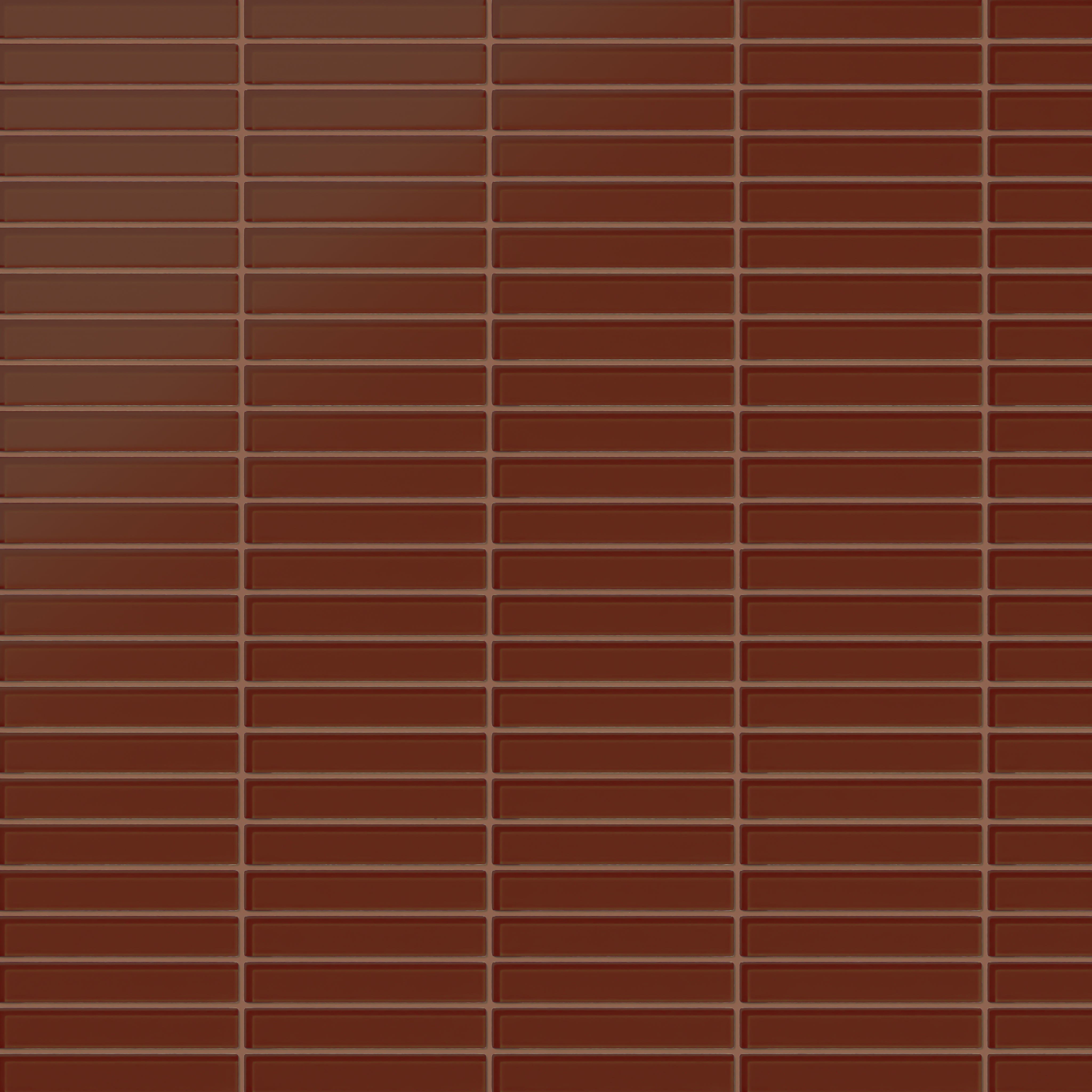 1x6 Straight Set Sheeted Glass Mosaic Tile in Pheasant Matte