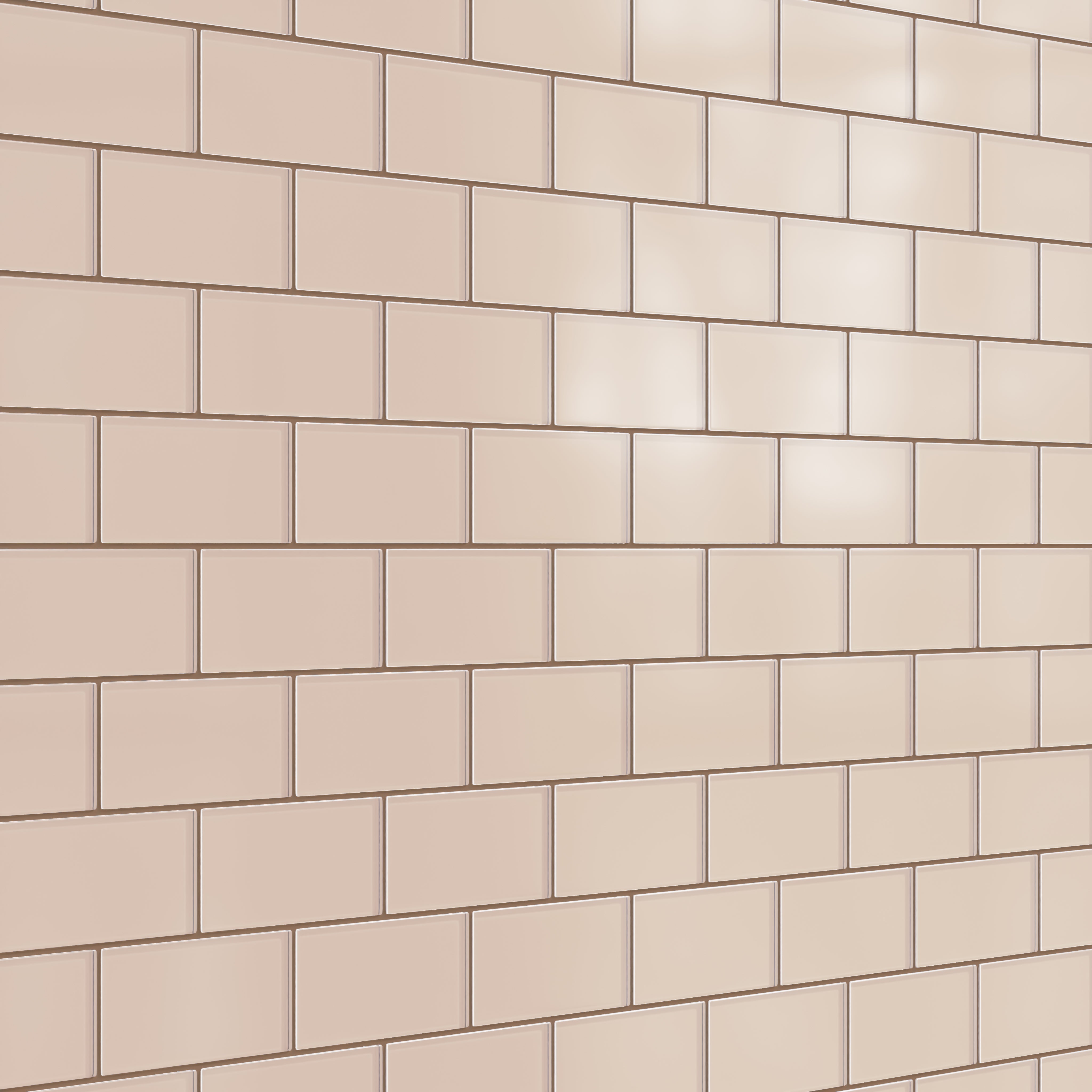 3x6 Glass Tile in Rosy Finch Matte