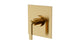 Flatiron One Handle Wall Mount Shower Trim with Linear Lever Handle in Satin Brass