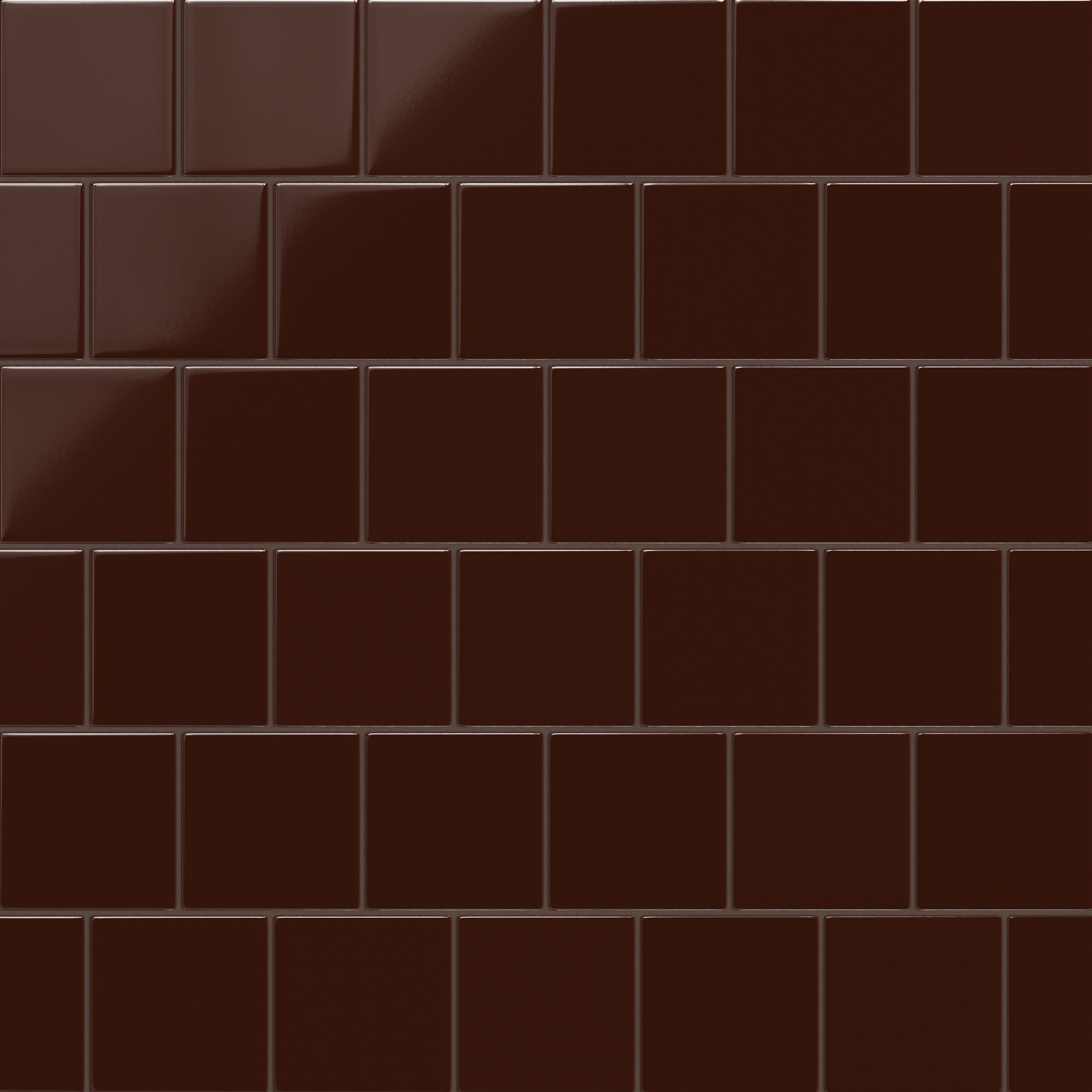 6x6 Original Ceramic Tile in Garnet Gloss
