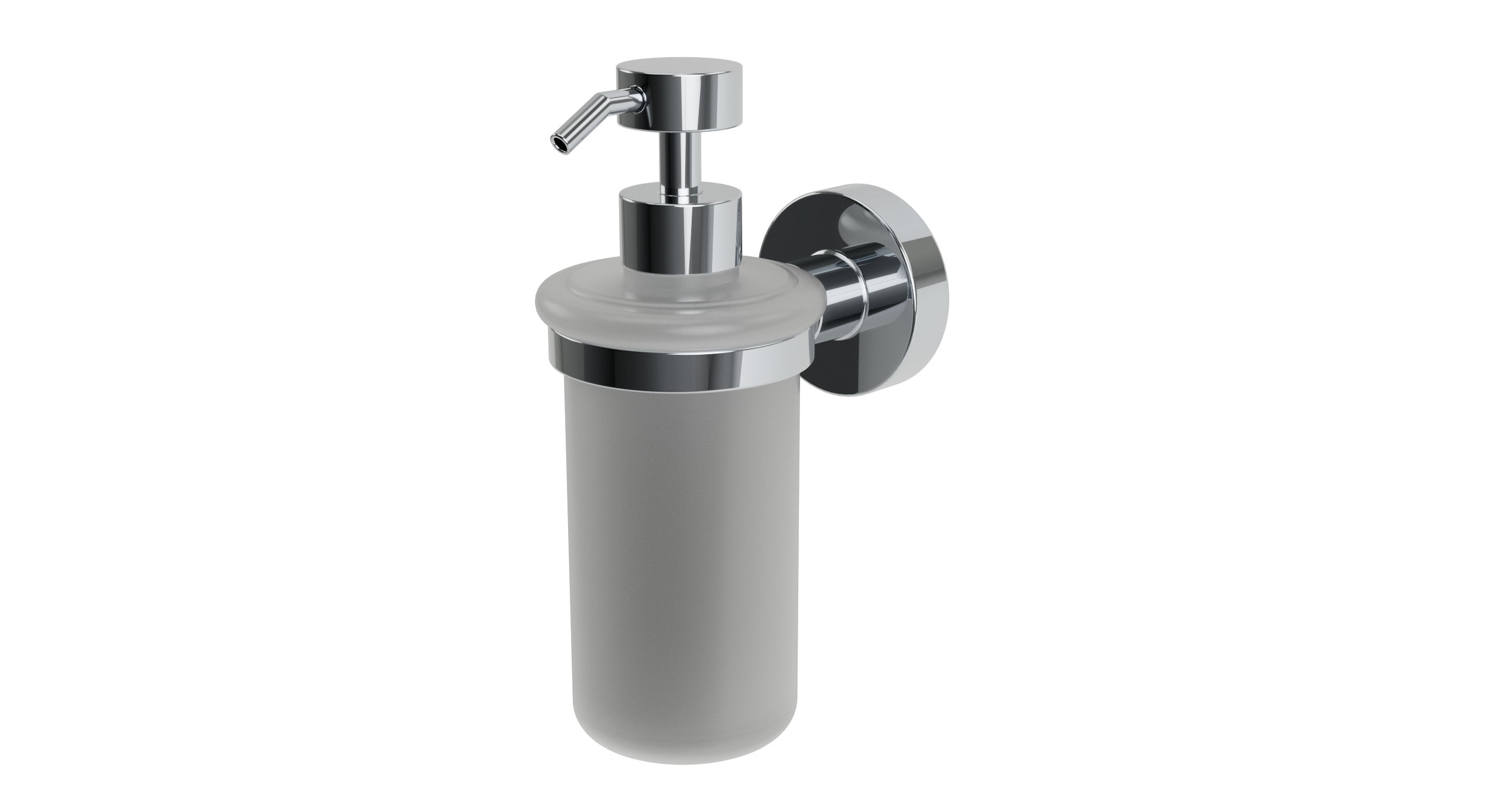 Flatiron Round Soap Dispenser in Polished Chrome