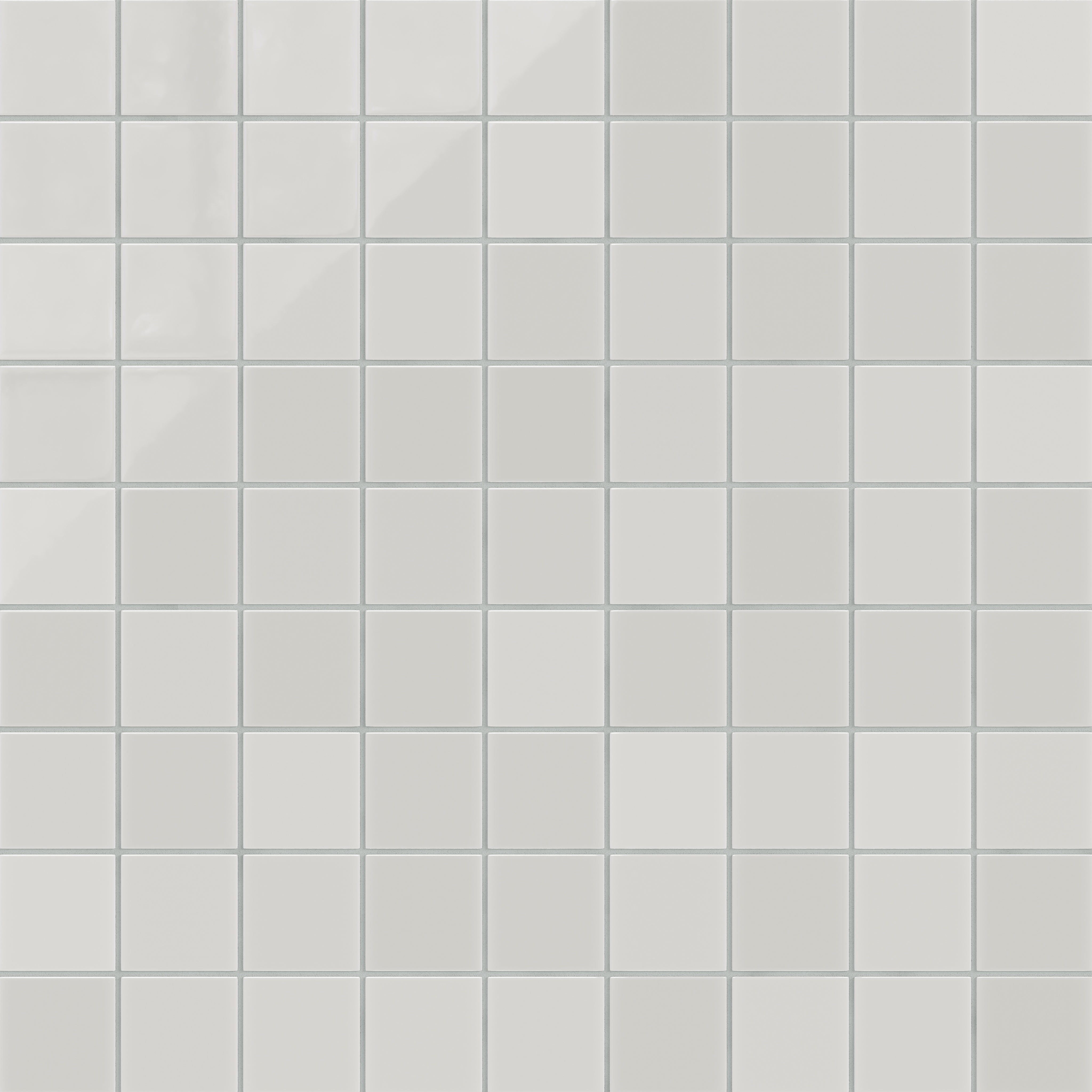 3x3 Straight Set Sheeted Natural Press Ceramic Mosaic Tile in Cloud Cover Gloss