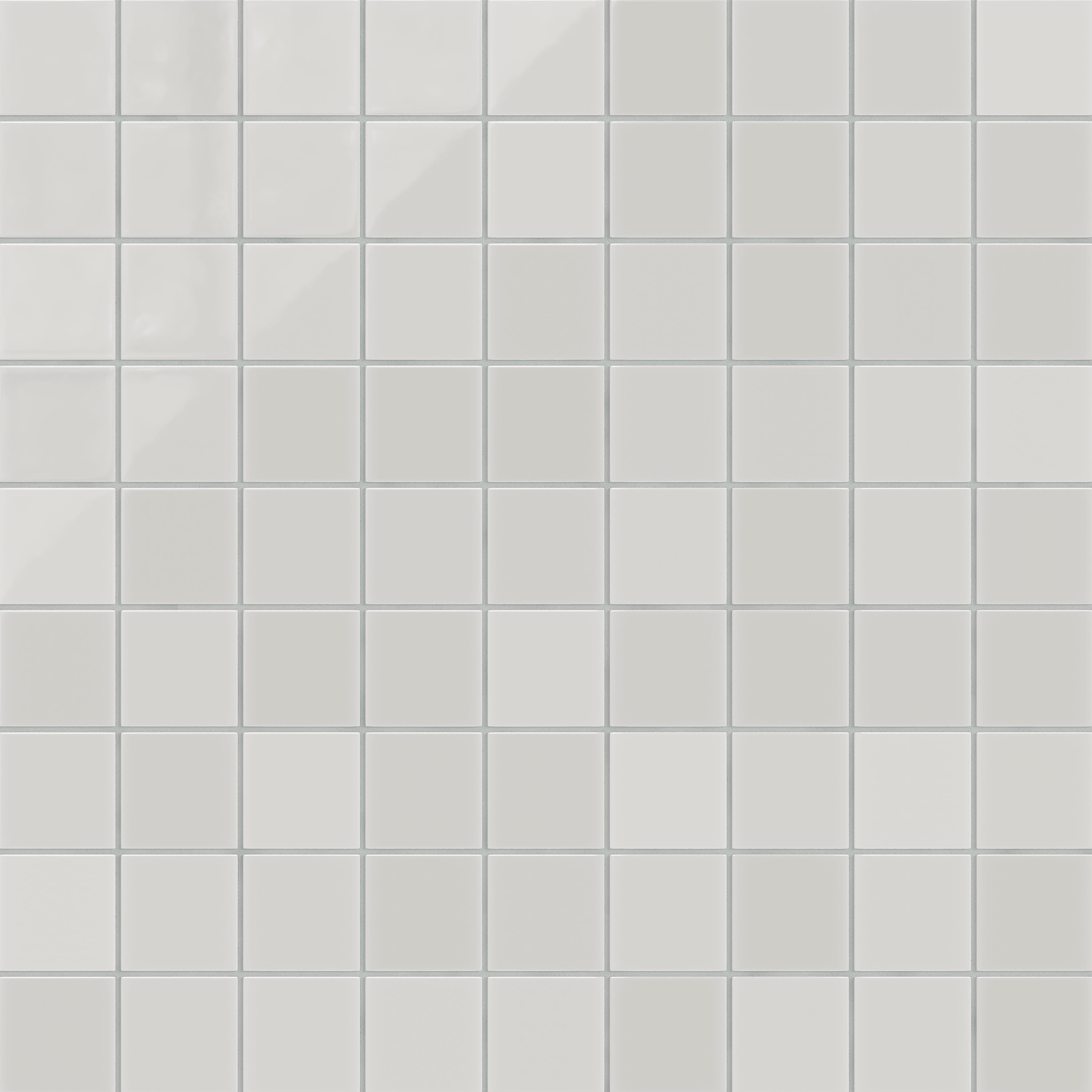 Quick Ship 3x3 Straight Set Sheeted Natural Press Ceramic Mosaic Tile in Cloud Cover Gloss