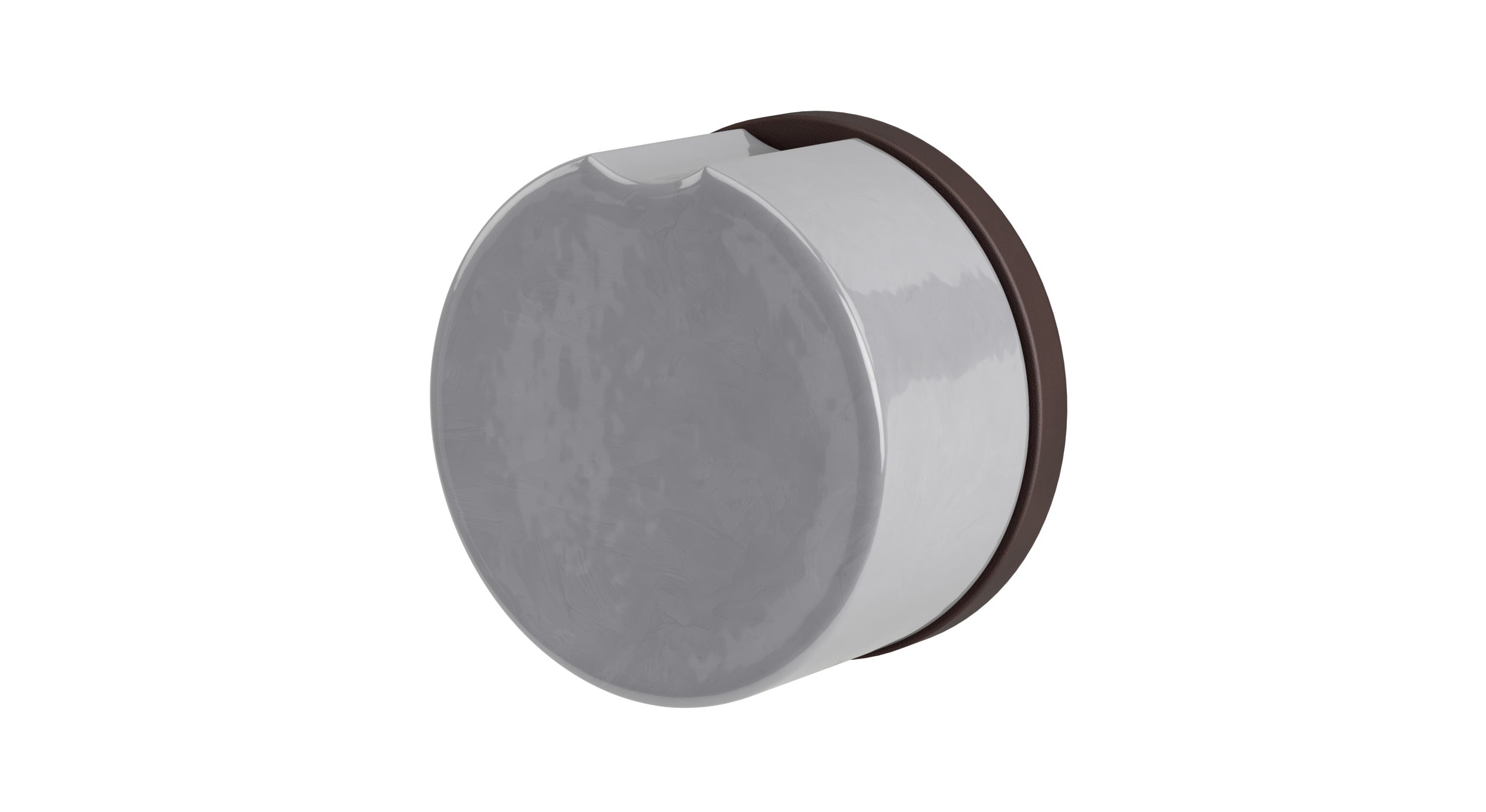 Foundry One Handle Wall Mount Diverter/Volume Control Shower Trim with Groove Ceramic Knob Handle in Architectural Copper
