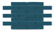 1x4 Half Offset Sheeted Original Ceramic Mosaic Tile in Adriatic Sea Matte