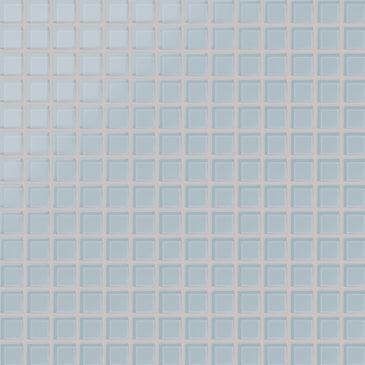 1x1 Straight Set Sheeted Glass Mosaic Tile in Partridge Matte