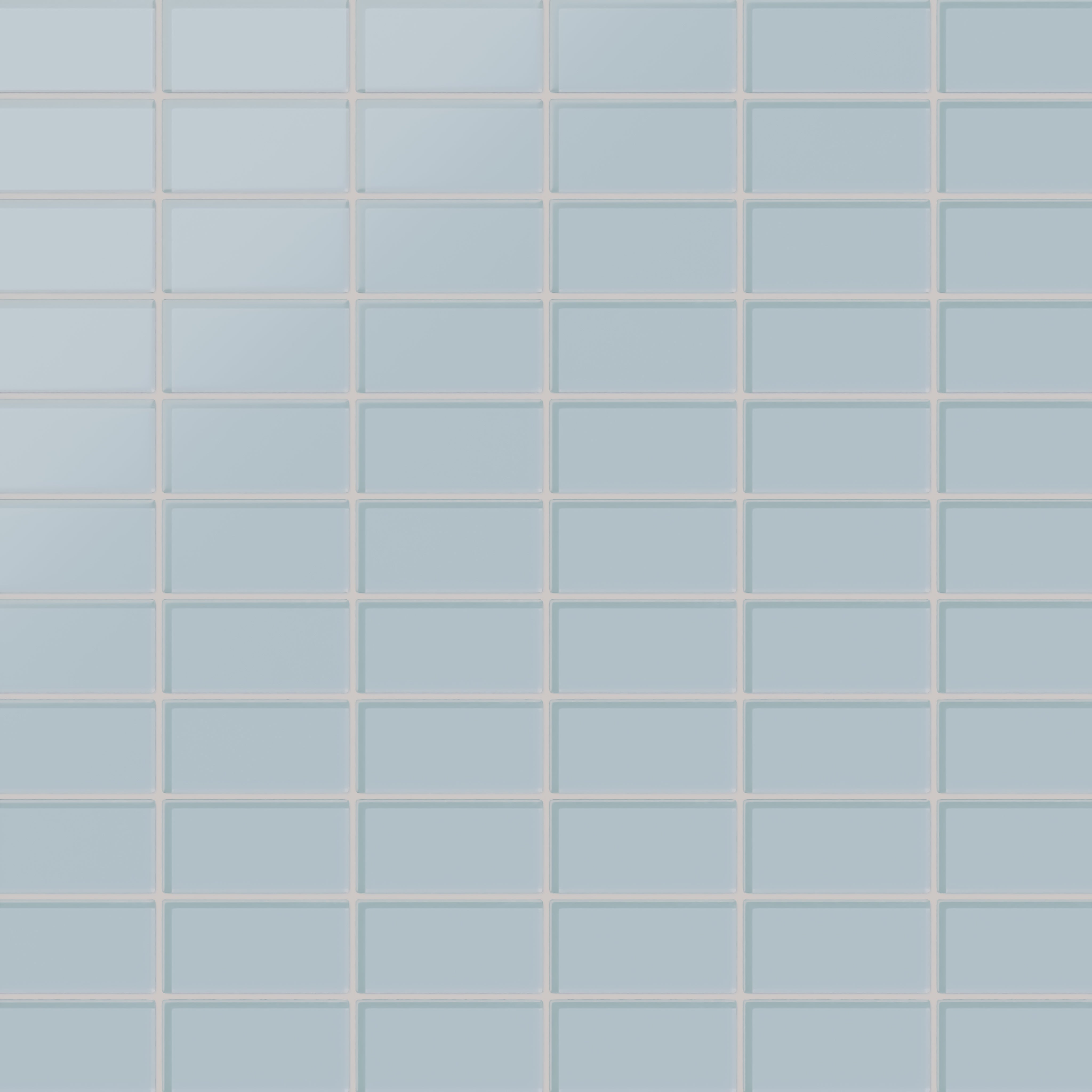 2x4 Straight Set Sheeted Glass Mosaic Tile in Partridge Matte