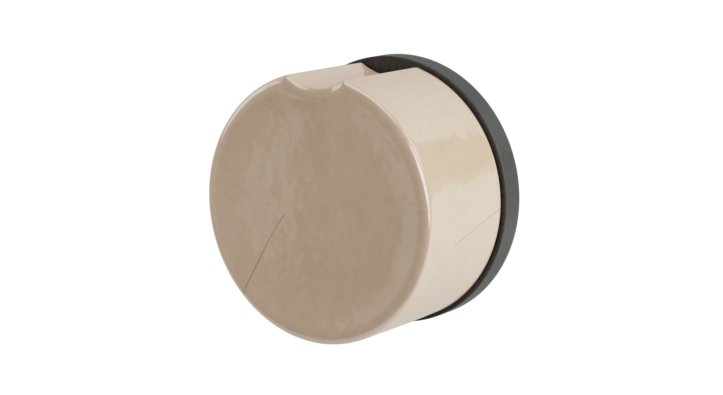 Foundry One Handle Wall Mount Diverter/Volume Control Shower Trim with Groove Ceramic Knob Handle in Blackened Nickel
