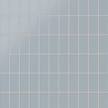 2x4 Straight Set Sheeted Glass Mosaic Tile in Pinyon Jay Matte
