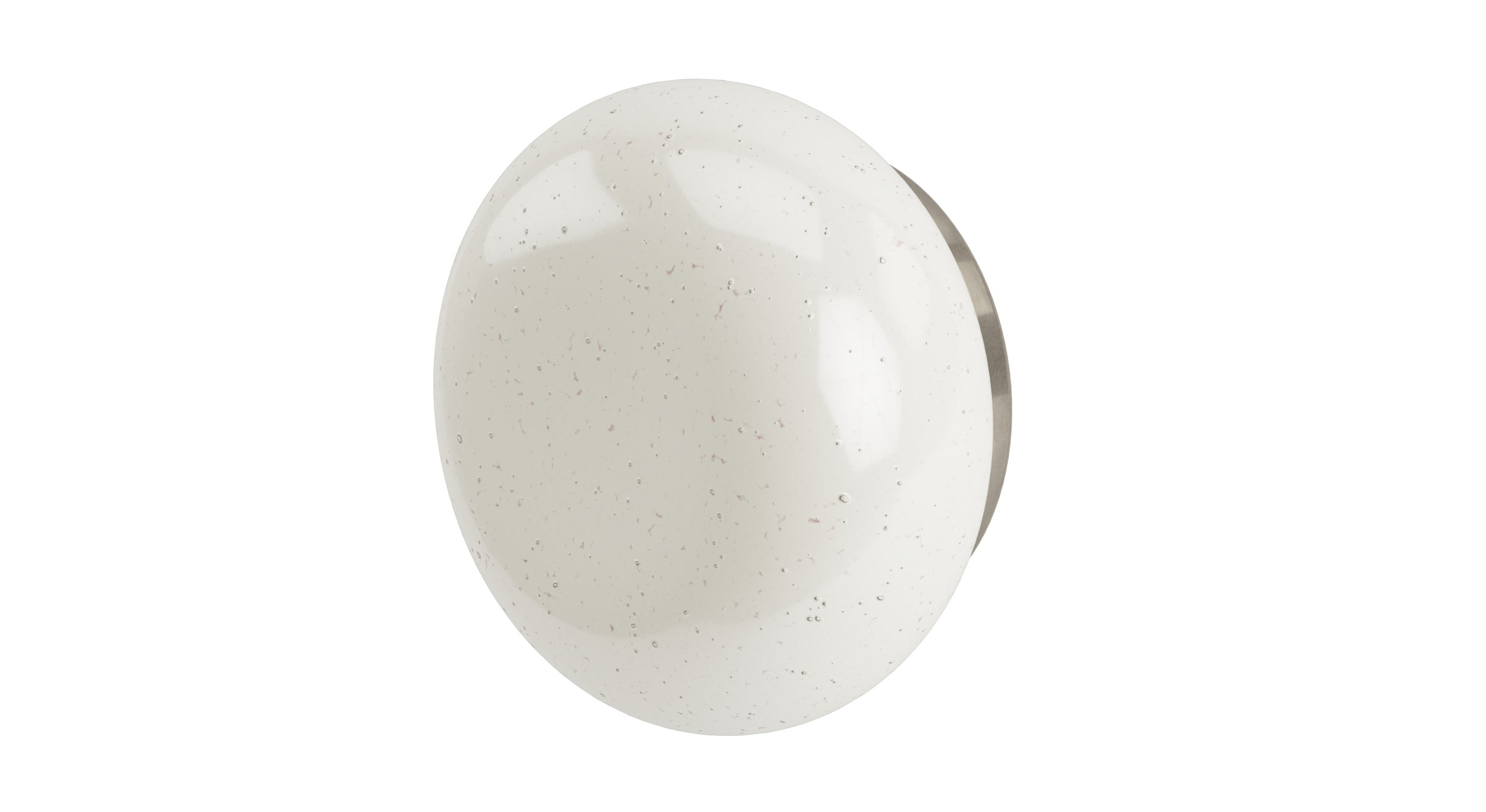Foundry One Handle Wall Mount Diverter/Volume Control Shower Trim with Pebble Ceramic Knob Handle in French Nickel