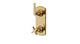 Emerson Two Handle Wall Mount Shower Trim with Classic Cross/Classic Lever Handles in Satin Brass