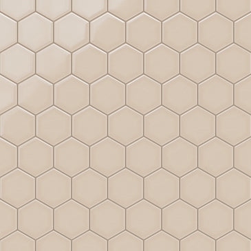 4" Hexagon Original Ceramic Tile in Sweet Pea Gloss
