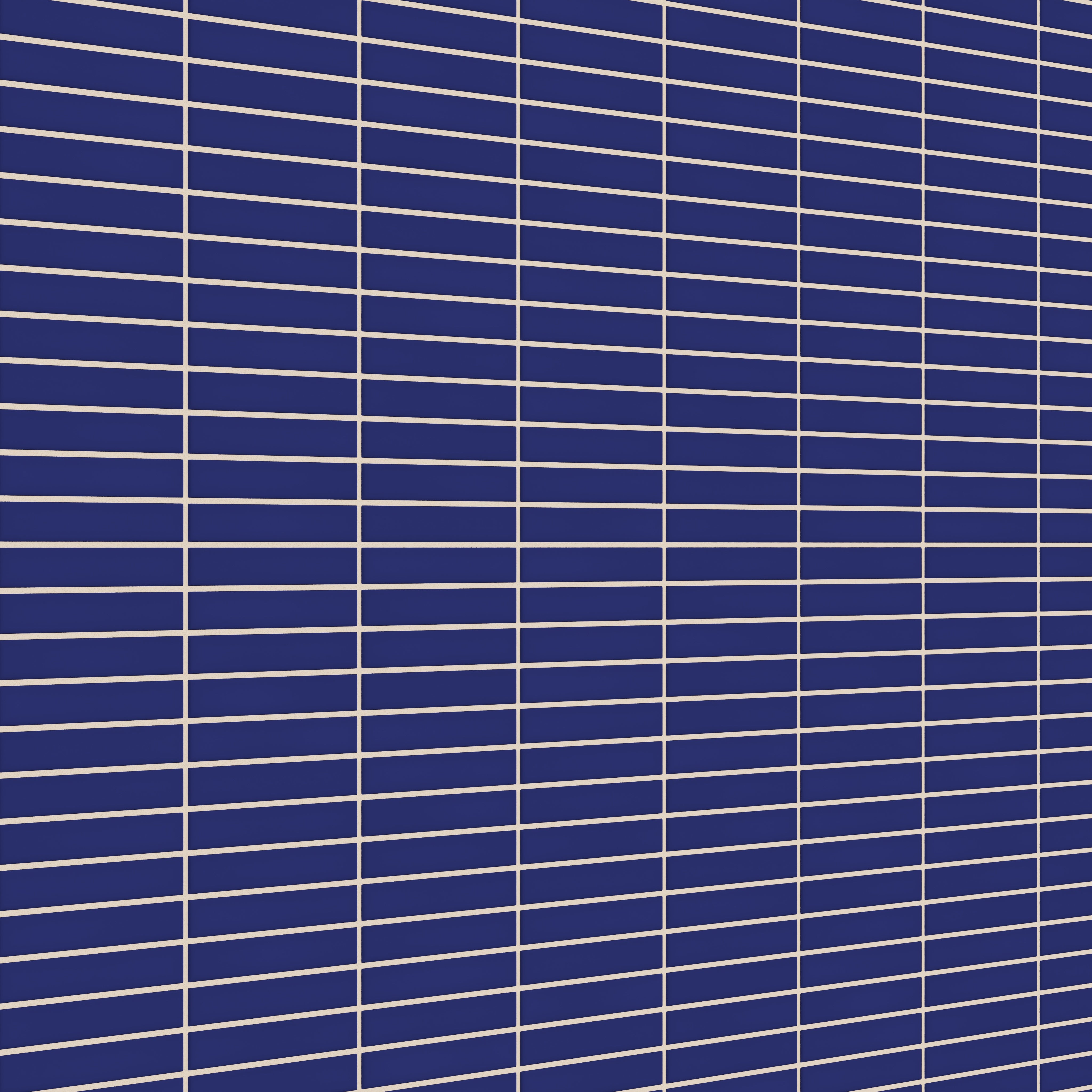 1x6 Straight Set Sheeted Original Ceramic Mosaic Tile in Azul Matte