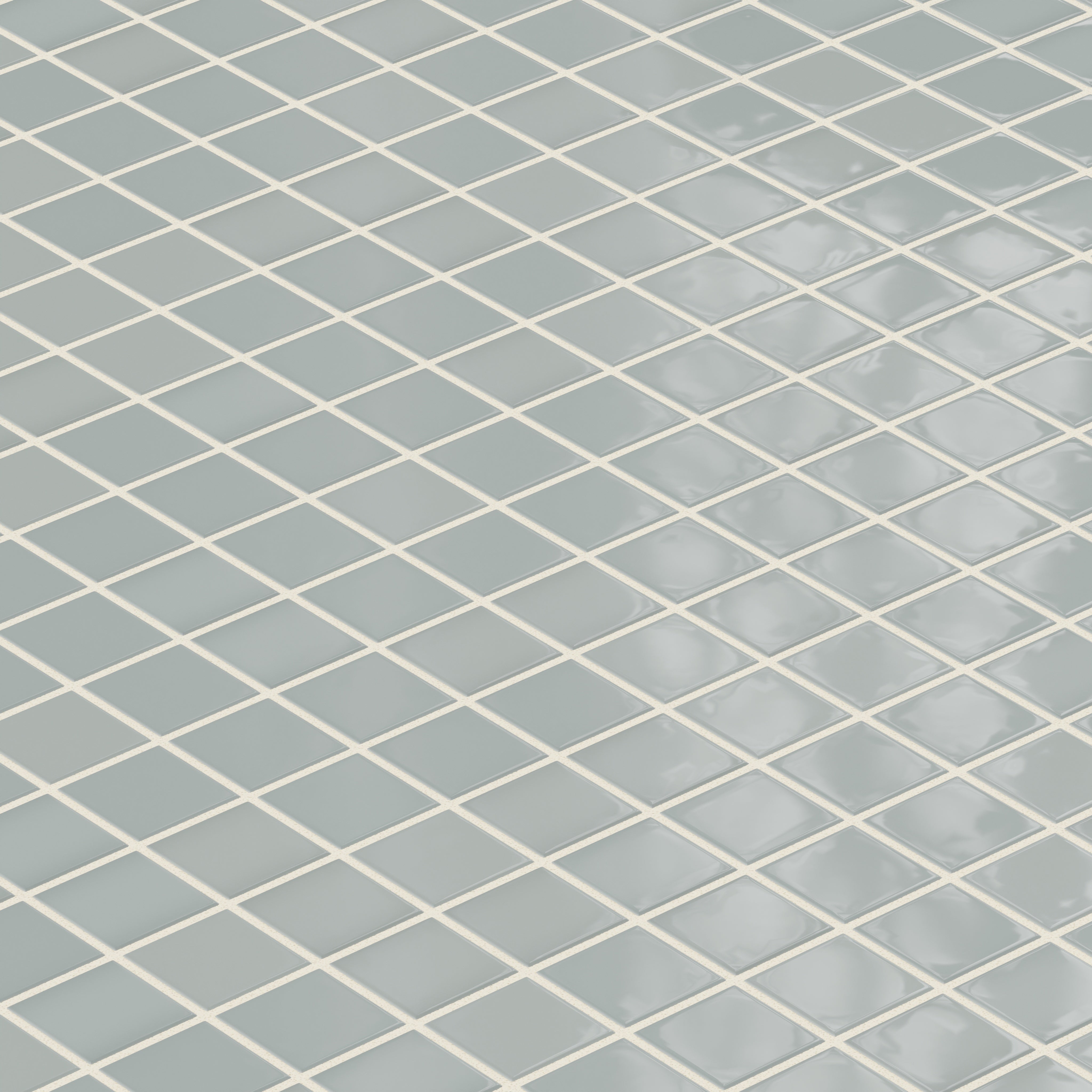 2x2 Straight Set Sheeted Natural Press Ceramic Mosaic Tile in Hood River Gloss