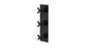 Flatiron Three Handle Wall Mount Shower Trim with Linear Cross Handles in Oil Rubbed Bronze
