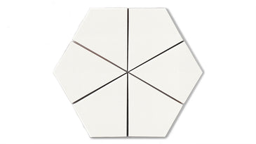Hexite Original Ceramic Tile in Calcite Matte