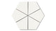 Hexite Original Ceramic Tile in Calcite Matte