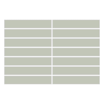 1x6 Straight Set Sheeted Original Ceramic Mosaic Tile in Salton Sea Matte