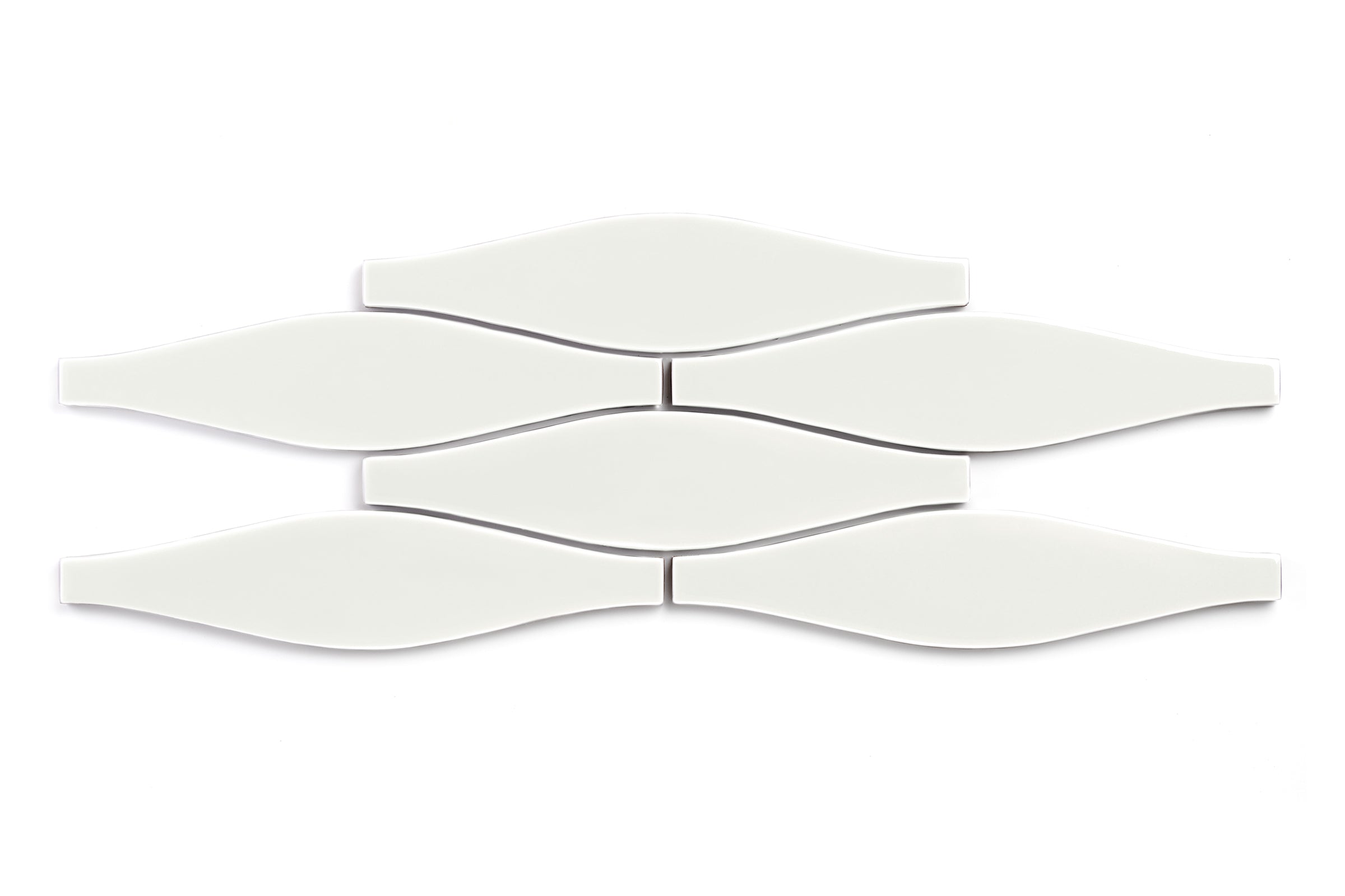 Wave Original Ceramic Tile in Limewash Gloss
