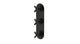 Contour Three Handle Wall Mount Shower Trim with Soft Cross Handles in Oil Rubbed Bronze
