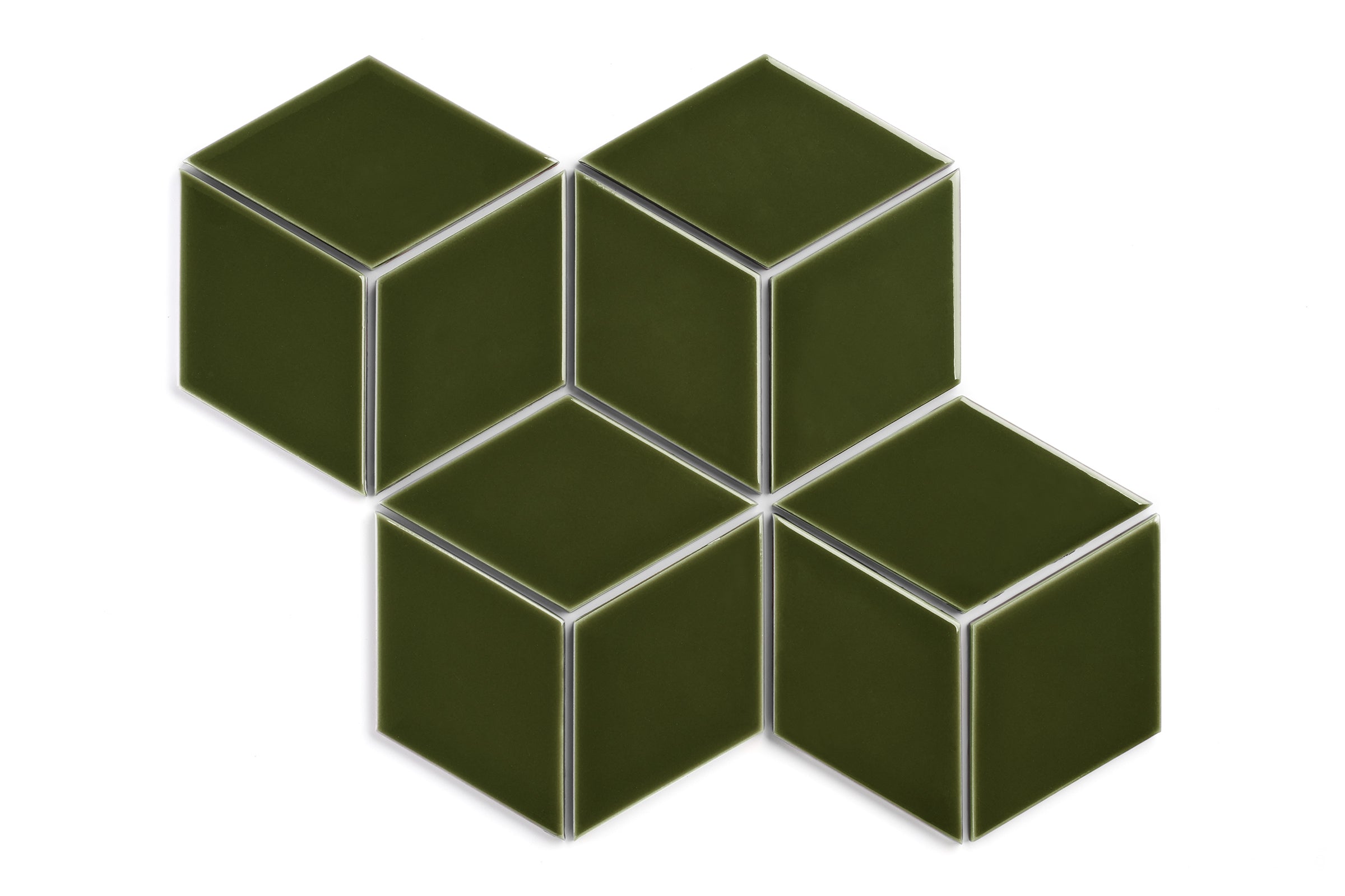 Large Diamond Original Ceramic Tile in Lone Pine Gloss