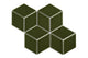 Large Diamond Original Ceramic Tile in Lone Pine Gloss