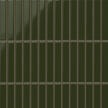 1x6 Straight Set Sheeted Original Ceramic Mosaic Tile in Lone Pine Gloss