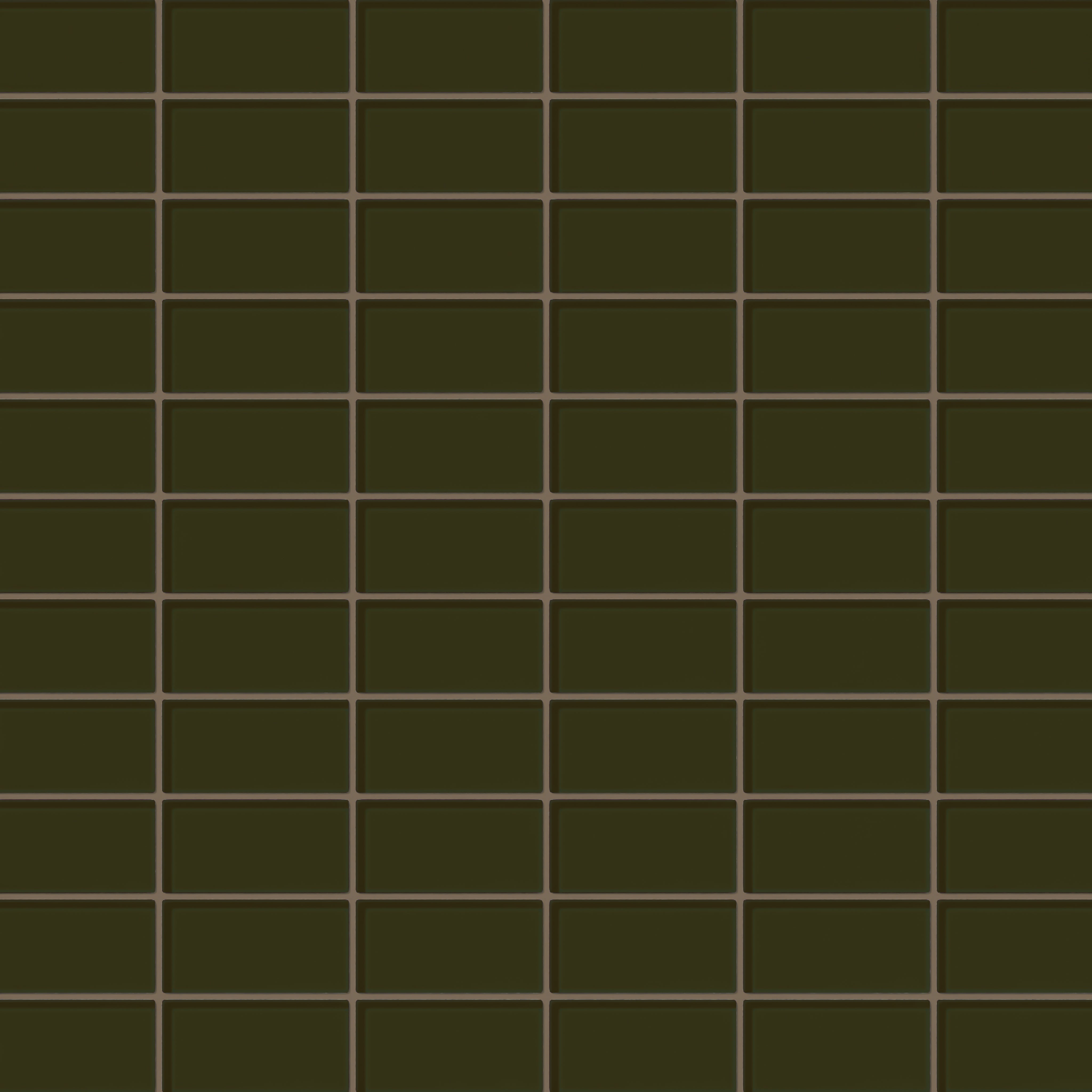 2x4 Straight Set Sheeted Glass Mosaic Tile in Catbird Gloss