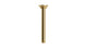 Emerson 8" Straight Shower Arm with Flange in Satin Brass