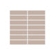 1x4 Straight Set Sheeted Original Ceramic Mosaic Tile in Sweet Pea Matte