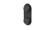 Foundry Two Handle Wall Mount Shower Trim with Barrel Knob Handles in Blackened Nickel