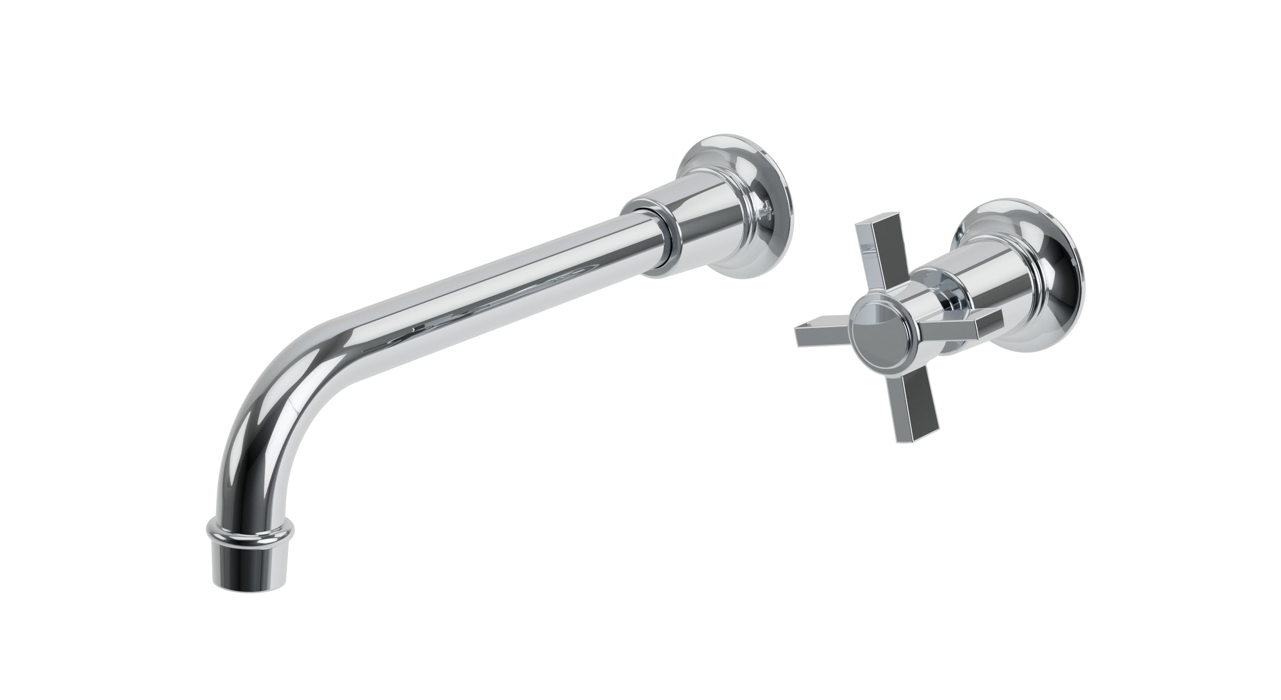 Emerson One Handle Wall Mount 10" Lavatory Faucet with Defined Cross Handle