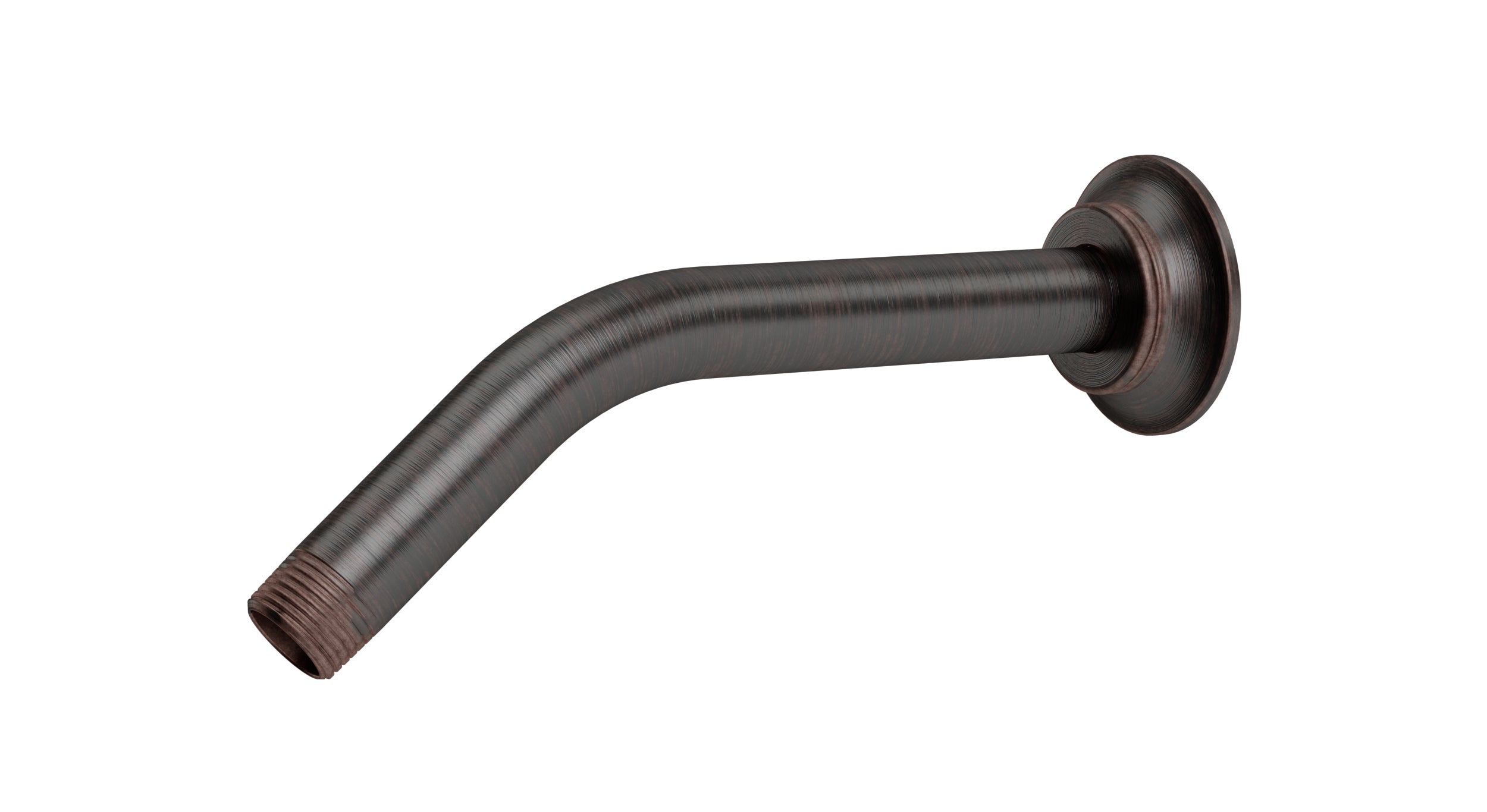 Emerson 45-Degree 8" Shower Arm with Flange in Antique Bronze