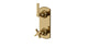 Emerson Two Handle Wall Mount Shower Trim with Classic Cross/Classic Lever Handles in Uncoated Polished Brass