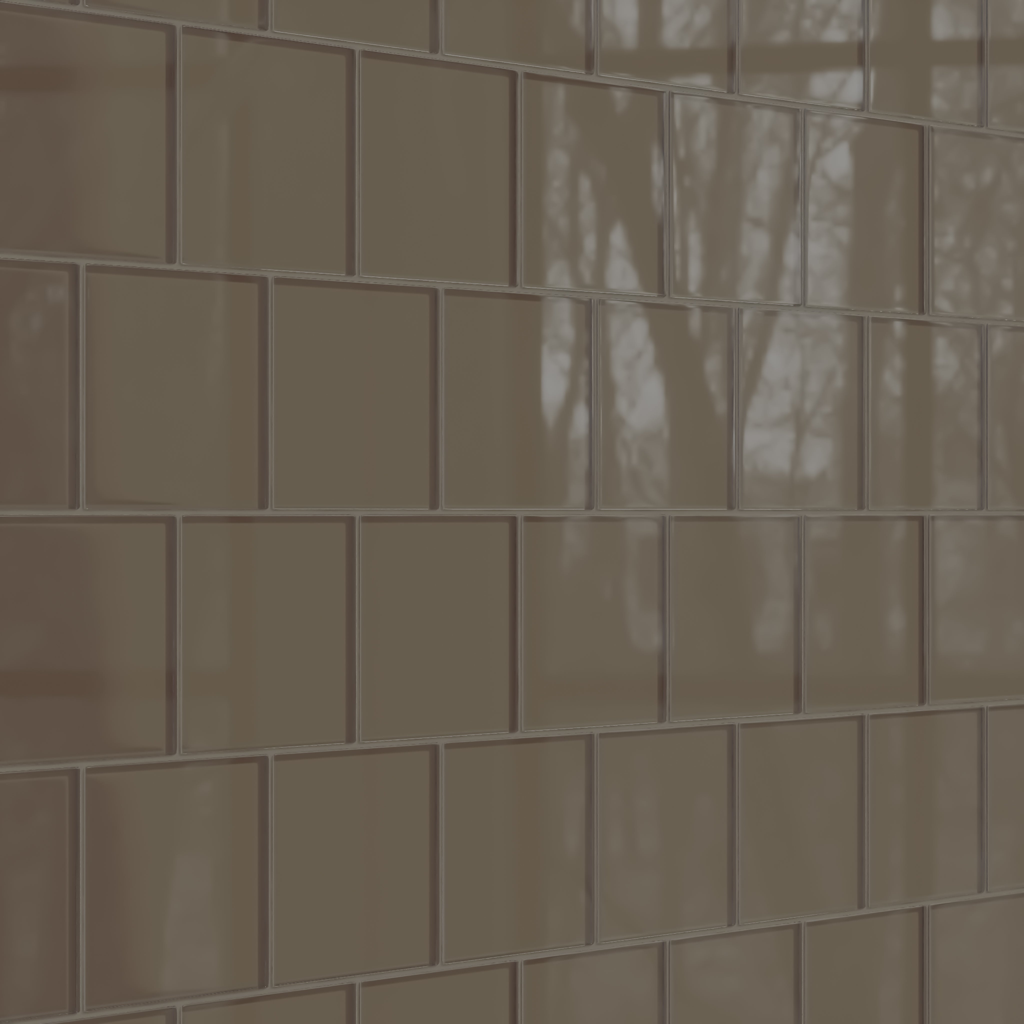 6x6 Glass Tile in Albatross Gloss