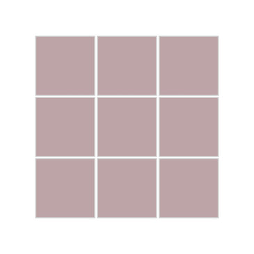 3x3 Straight Set Sheeted Original Ceramic Mosaic Tile in Painted Sky Matte