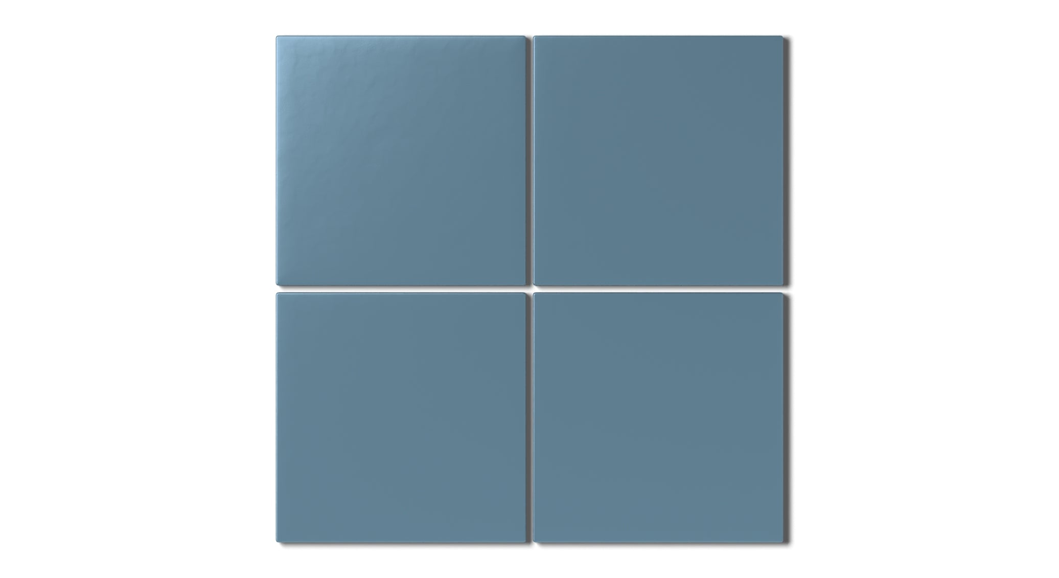 6x6 Natural Press Ceramic Tile in Azurite Matte