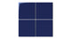 6x6 Natural Press Ceramic Tile in Ultramarine Gloss