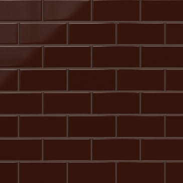 3x6 Original Ceramic Tile in Garnet Gloss