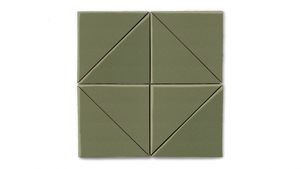 6" Triangle Original Ceramic Tile in Peabody Gloss