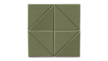 6" Triangle Original Ceramic Tile in Peabody Gloss