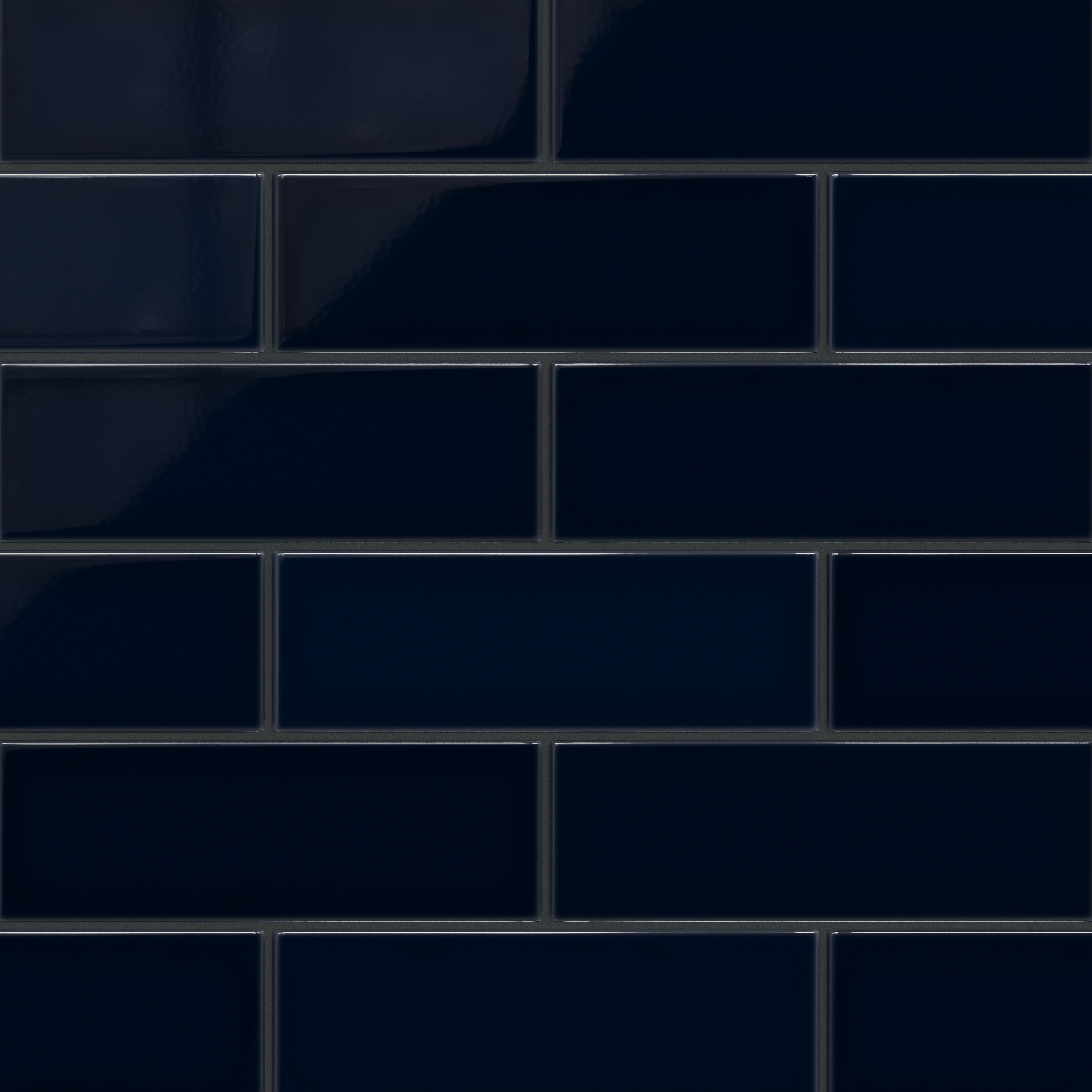 4x12 Original Ceramic Tile in Navy Blue Gloss