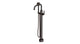 Emerson One Handle Floor Mount Squaretop Bath Trim with Hand Shower and Classic Lever Handle in Antique Bronze