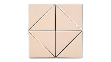 6" Triangle Original Ceramic Tile in Tumbleweed Matte