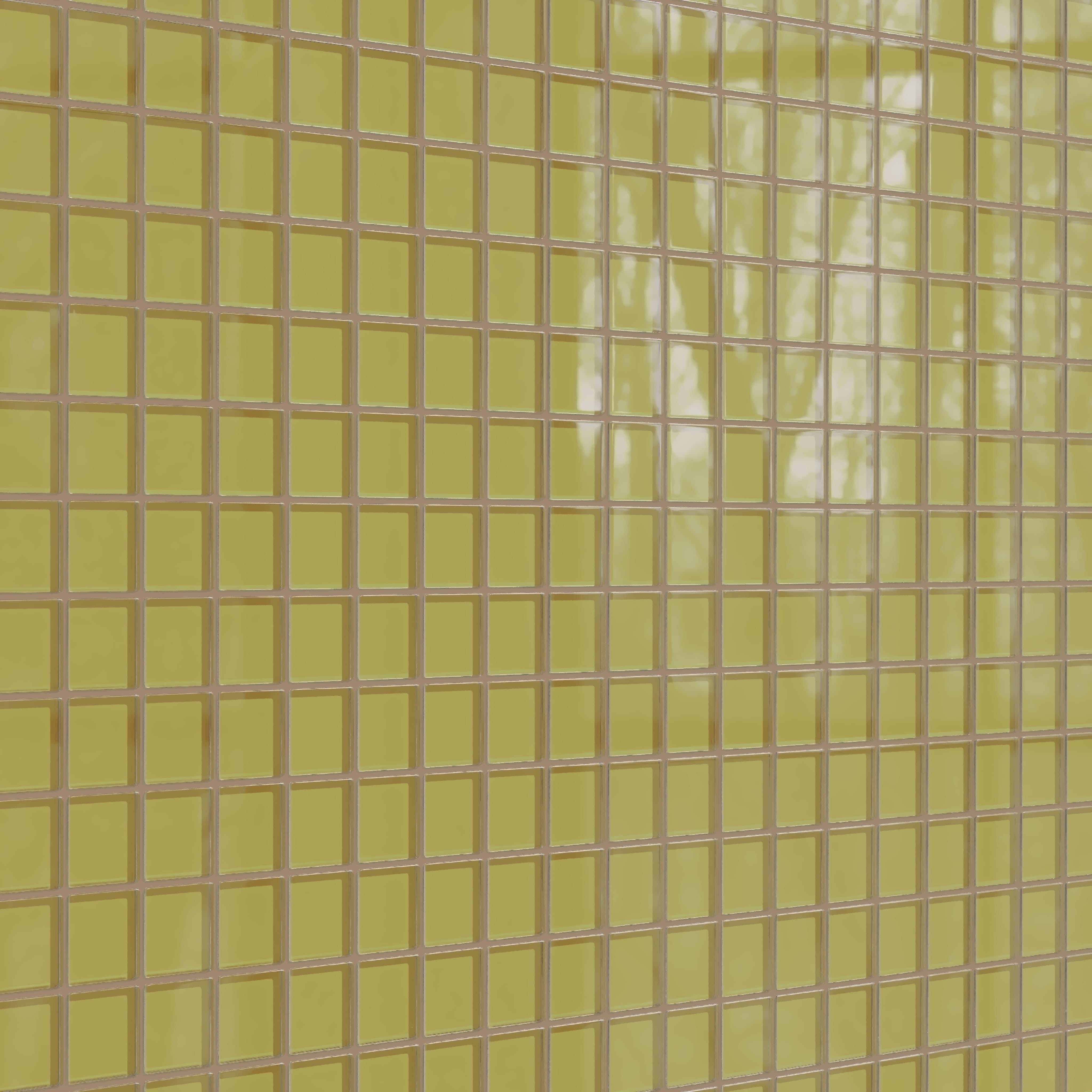 2x2 Straight Set Sheeted Glass Mosaic Tile in Pine Siskin Gloss